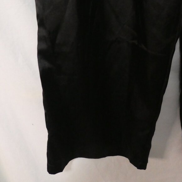 Unbranded | 2XL | Black Satin Texture Slip-On Loungewear Pants | Elastic Waist - Picture 8 of 16